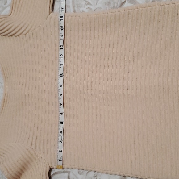 Loeffler Randall Beige Merino Wool Knit Cardigan Size S - Picture 11 of 15